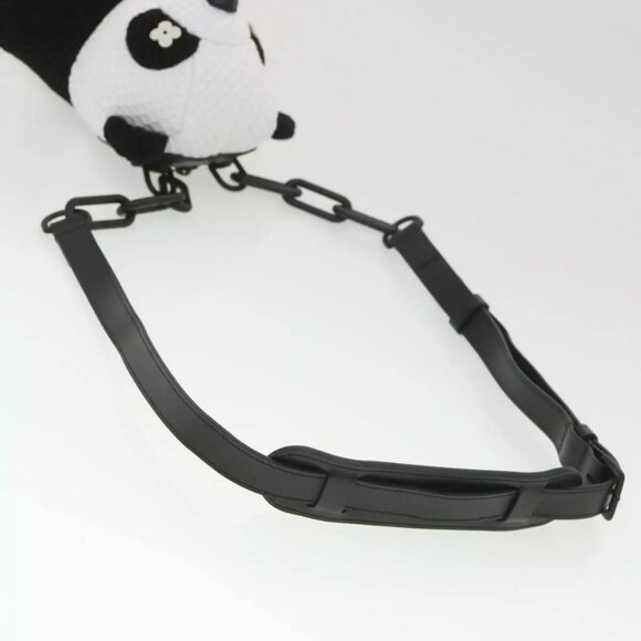 LOUIS VUITTON LV Friend Panda Bear Shoulder Bag cotton Black White M57414 37880S - Picture 6 of 14